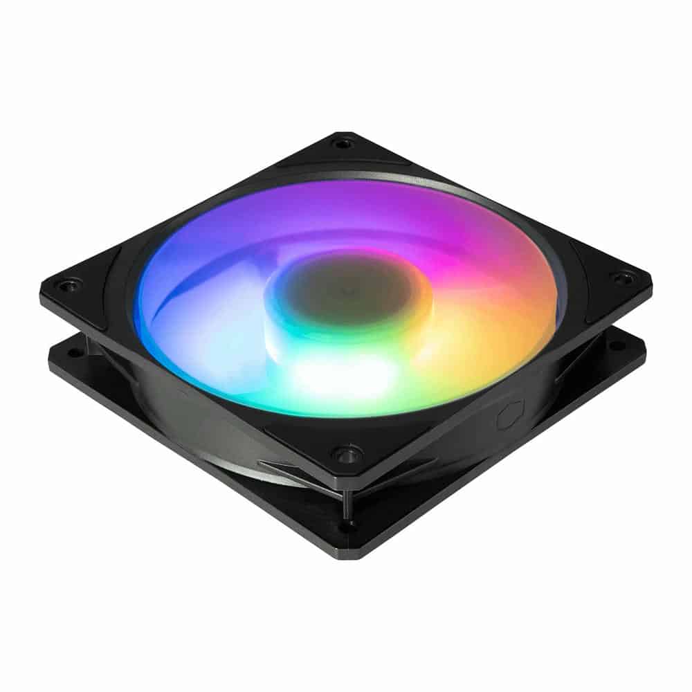 (image for) Cooler Master Mobius 120P ARGB 120mm Ring Blade Performance Black Fan for Case & Coolers